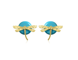 Circle Dragonfly Earring