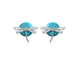 Circle Dragonfly Earring