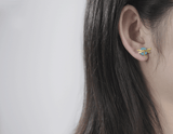 Circle Dragonfly Earring