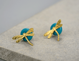 Circle Dragonfly Earring