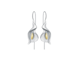 Calla Lily Flower Dangle Earrings