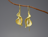 Calla Lily Flower Dangle Earrings