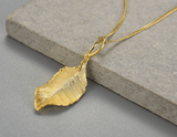 Elegant Autumn Leaf Necklace