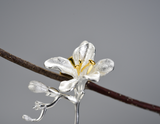 Freesia Flower Brooch