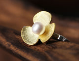 Pearl Clover Ring - Lotus Fun
