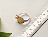 Pearl Leaf Ring - Lotus Fun