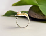 Pearl Leaf Ring - Lotus Fun
