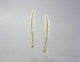 Vintage Feather Earring