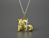 Warrior Squirrel Pendant