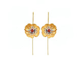 Blooming Anemone Flower Earring