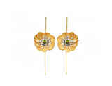 Blooming Anemone Flower Earring