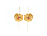 Blooming Anemone Flower Earring