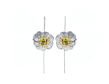Blooming Anemone Flower Earring