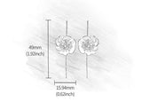 Blooming Anemone Flower Earring