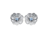 Blooming Anemone Flower Stud Earring