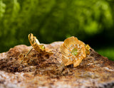 Blooming Anemone Flower Stud Earring