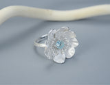Blooming Anemone Flower Ring