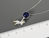 Astronaut Lapis Lazuli Pendant