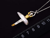 Elegant Ballet Pendant - Lotus Fun