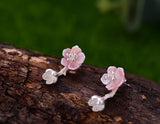 Pink Begonia Earring - Lotus Fun