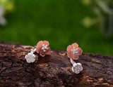 Pink Begonia Earring - Lotus Fun