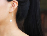 Girl wearing Bellflower Earring - Lotus Fun