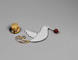 Flying Pigeon Brooch