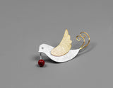 Flying Pigeon Brooch