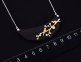 Birds on Branch Wooden Necklace - Lotus Fun