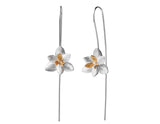 Silver Blooming Orchids Earring - Lotus Fun
