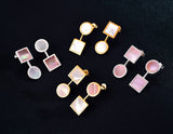 The Art of Circle and Square Earring