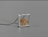Sterling Silver | Cactus Pendant - Lotus Fun
