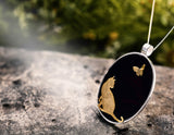 Butterfly & Cat Pendant - Lotus Fun