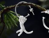 Hanging Cat Earring