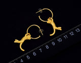 Hanging Cat Earring