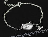 Greedy Cat and Fish Bracelet