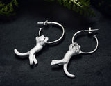 Hanging Cat Earring