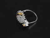 Bird & Cat Gear Ring - Lotus Fun