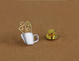 Morning Coffee Brooch - Lotus Fun