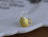 Morning Coffee Brooch - Lotus Fun