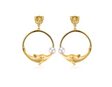Playful Dolphin Earring