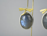 Dragonfly Labradorite Earring
