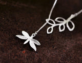 Dragonfly Leaves Necklace