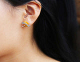 Amber Dragonfly Earring - Lotus Fun