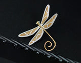 Cute Dragonfly Brooch - Lotus Fun