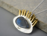 Golden Eyelashes Pendant