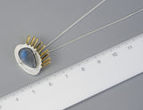 Golden Eyelashes Pendant