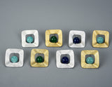 Freeform Square Stud Earring