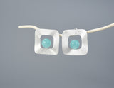 Freeform Square Stud Earring