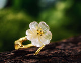 Gold Flower In the Rain Ring - Lotus Fun
